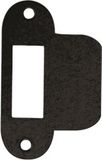AXA 7155 Plaque de gâche pour serrure à pêne dormant noir