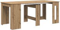 vidaXL Eettafel Artisanaal eiken 180 x 85 x 75 cm Bewerkt hout