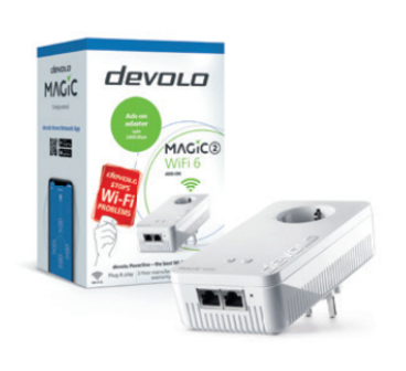 Devolo Magic 2 WiFi 6 - Powerline Adapter - 2400 Mbit/s - Wit - 1 stuk