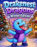 Drakenest Dragons Winter Edition Coloring Book for Kids