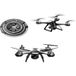 SZSMART Minidrone met Dual HD 4K Professionele Camera (autonomie: 15 min - zwart)