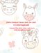 Cute Animal Faces Dot-to-Dot & Coloring Book