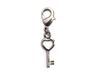 INNSPIRO NICE CHARMS Metalen hanger sleutel met karabijnhaak 7x20mm 25u., 23x10mm., Metaal, Geen edelsteen
