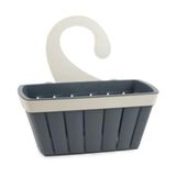Ecoplast Hangmand met haken, opbergmand van gerecycled kunststof, bruin, 20 l