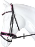 Horka Hoofdstel Flamingo Zwart-roze - pony