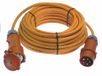 as - Schwabe 60564 CEE-Verlängerung 400V / 16A, 10m H07BQ-F5G2,5 mit Phasenwendestecker, orange, IP44 Gewerbe, Baustelle