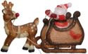 Lumineo Kerstman met slee LED 90 lampjes 47 cm Koel wit