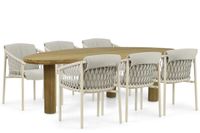 4 Seasons Outdoor Allora/Leafline 240 cm dining tuinset 7-delig