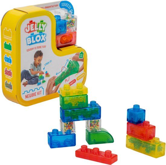 Jelly Goliath Jelly Blox Newbie Kit - Constructiespeelgoed - Zachte Bouwblokken - Pijnvrij Spelen - Voor kinderen vanaf 2 jaar - BPA vrij