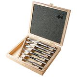 Lange HBM Lange gatboorset 6-delig - gedraaide uitvoering - rechtsdraaiend Ø 6-16 mm, schacht 16 mm in een houten cassette