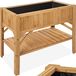 Tectake bac de jardin surélevé marron
