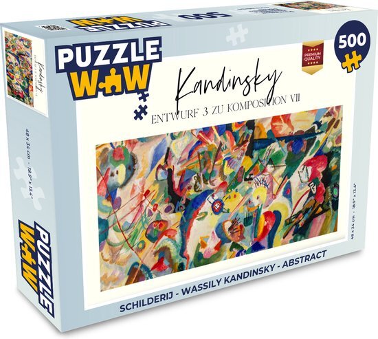 MuchoWow Puzzel Schilderij - Wassily Kandinsky - Abstract - Legpuzzel - Puzzel 500 stukjes