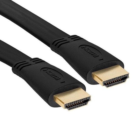 Valueline Platte High Speed HDMI Kabel met Ethernet - 3m - Zwart