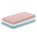 AmeliaHome Set van 3 theedoeken, katoen, keukenhanddoeken, 50 x 70 cm, wafelpique, wafelstof, Letty pink, turquoise