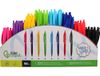 Liderpapel Intrekbare balpen met clip, soft-touch-punt, 1 mm, display met 96 stuks, verschillende kleuren.