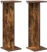 vidaXL Plantenstandaard 2 st gerookt eiken 25 x 25,5 x 80,5 cm