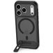 DECODED Hybride Hoesje met 360° Standaard voor iPhone 18 Pro Max / 17 Pro Max - Geschikt voor MagSafe - Valbescherming tot 3 meter - Schokbestendige Bumpers- Glazen Cameraknop in Bijpassende Kleur - Frosted Black