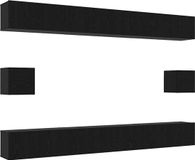 vidaXL Ensemble de meubles TV, 8 pièces, Chêne noir, Bois traité
