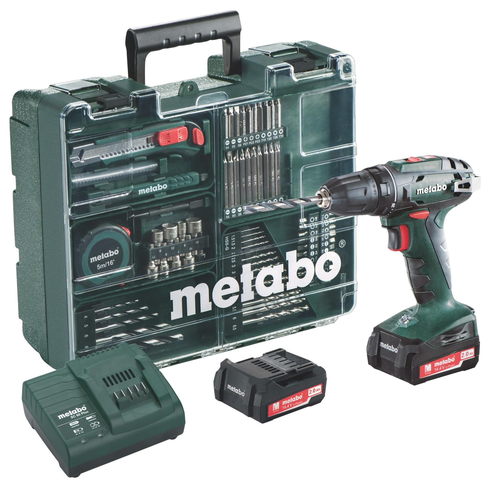 Metabo BS 14.4 Accu Boormachine Set | 40Nm | 2x2Ah | Opbergkoffer