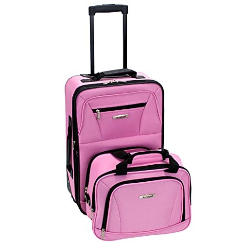 Rockland Fashion Softside Bagageset, Rosé, Eén maat, Fashion Softside bagageset