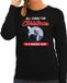 Bellatio Decorations Trump All I want for Christmas foute Kerst trui - zwart - dames - M