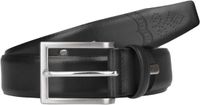 LLOYD Leren Riem Leather Belt W85 Black Zwart