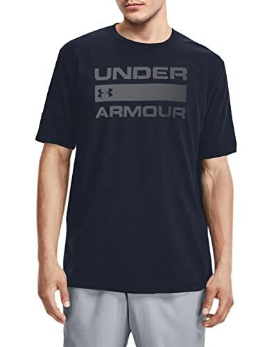 Under Armour UA TEAM ISSUE WORDMARK T-shirt met korte mouwen voor heren met grafisch ontwerp, loszittende sport- en fitnesskleding voor heren