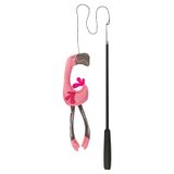 Trixie Kattenhengel Telescopisch Grote Katten Met Flamingo Roze Kattenspeelgoed 106 cm