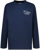 Vingino Icon-basic-ls Jongens T-shirt Korte mouw Katoen Dark Blue Maat 128