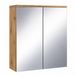 Badplaats Spiegelkast Toledo 60 x 20 x 60 cm – Eiken – Armoire de salle de bain Armoire de salle de bain