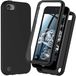 Hoesje iPod Touch Hoesje voor iPod Touch 7e/6e/5e generatie, schokbestendig siliconen [met ingebouwde schermbeschermer] Robuuste all-round hoes (zwart)