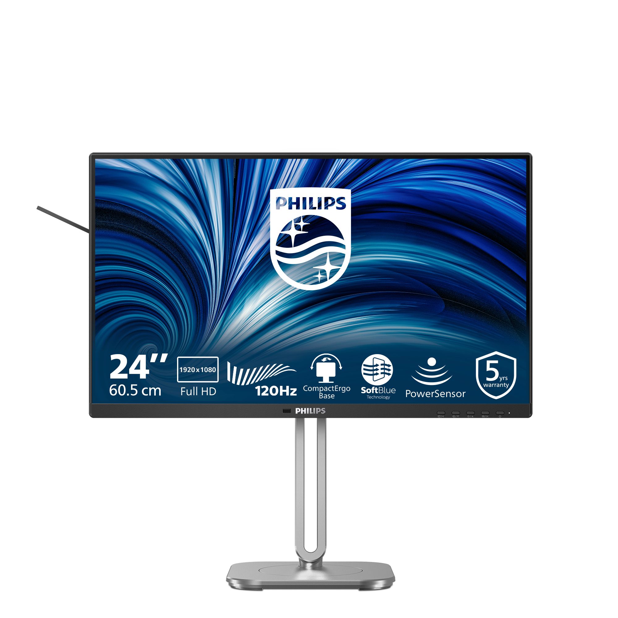 Philips 24B2N4200/00 computer monitor 60,5 cm (23.8\") 1920 x 1080 Pixels Full HD LCD Grijs