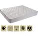 Lot de 2 matelas tissu ignifugé non feu + alèses 90x200 x 25,5 cm - très ferme - ame poli lattex haute résilience