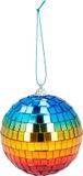 Boland - Set 6 discoballen (XS) regenboog - Glitter & Glamour - Glamour - 80's