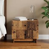 vidaXL Nachtkastje Oud hout 62 x 34,5 x 47,5 cm Bewerkt hout