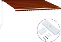 vidaXL Storenscherm 600x300 cm Polyester Blauw|Crème|Geel|Antraciet|Oranje