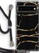 Case Company Google Pixel 6 Pro Case - Gold Marble with Black Cord - Back Cover