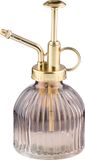 arti casa Plantenspuit/vernevelaar van glas - 200 ml - lichtroze/goud - 16.5 cm
