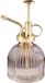 arti casa Plantenspuit/vernevelaar van glas - 200 ml - lichtroze/goud - 16.5 cm