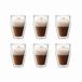 Bodum Titlis Koffieglazen 6 stuks transparant glas 12,6 cm