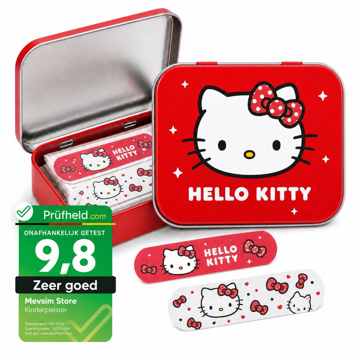 Take Care Hello Kitty Pleisters - Kinderpleisters – Glitter Pleisters Kinderen –24Stuks