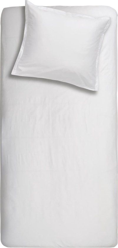 Cinderella Sundays Dekbedovertrek - 1 Persoons - Satijn - 140 x 200/220 cm - Wit
