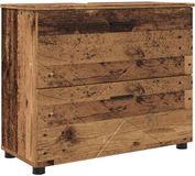 vidaXL Badkamerkast Antiek Hout 76,5 x 35 x 64 cm