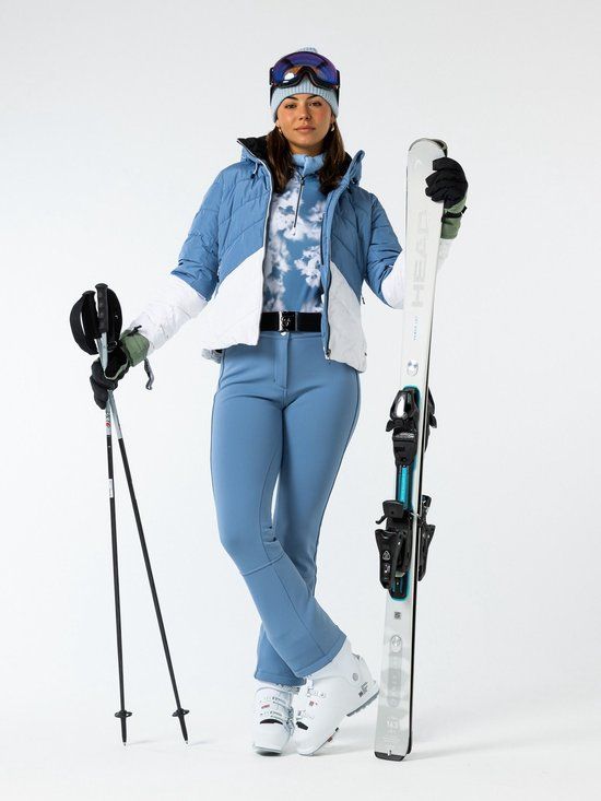 FALCON - Opale Skipully - Skipully met rits dames - Lichtblauw