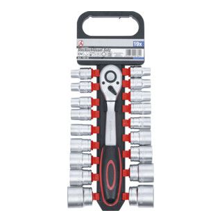 BGS Do it yourself dopsleutelset - 19 dlg. - 12,5 mm - SW 8 - 32 mm