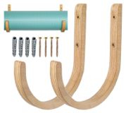 Rangement de tapis de yoga en bois (2 pièces)