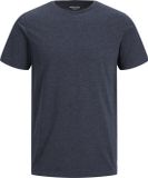 Jack & Jones Jjeorganic Melange Tee Ss O-neck - Navy Blazer/melange - Men's Size S