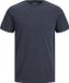 Jack & Jones Jjeorganic Melange Tee Ss O-neck - Navy Blazer/melange - Men's Size S