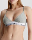 Calvin Klein Dames Triangle Unlined Triangel BH - Modern Cotton, Grey Heather, 75A