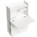 Urfemont Bureau Pliable Design Rangement Optimisé Blanc Compact 80 cm